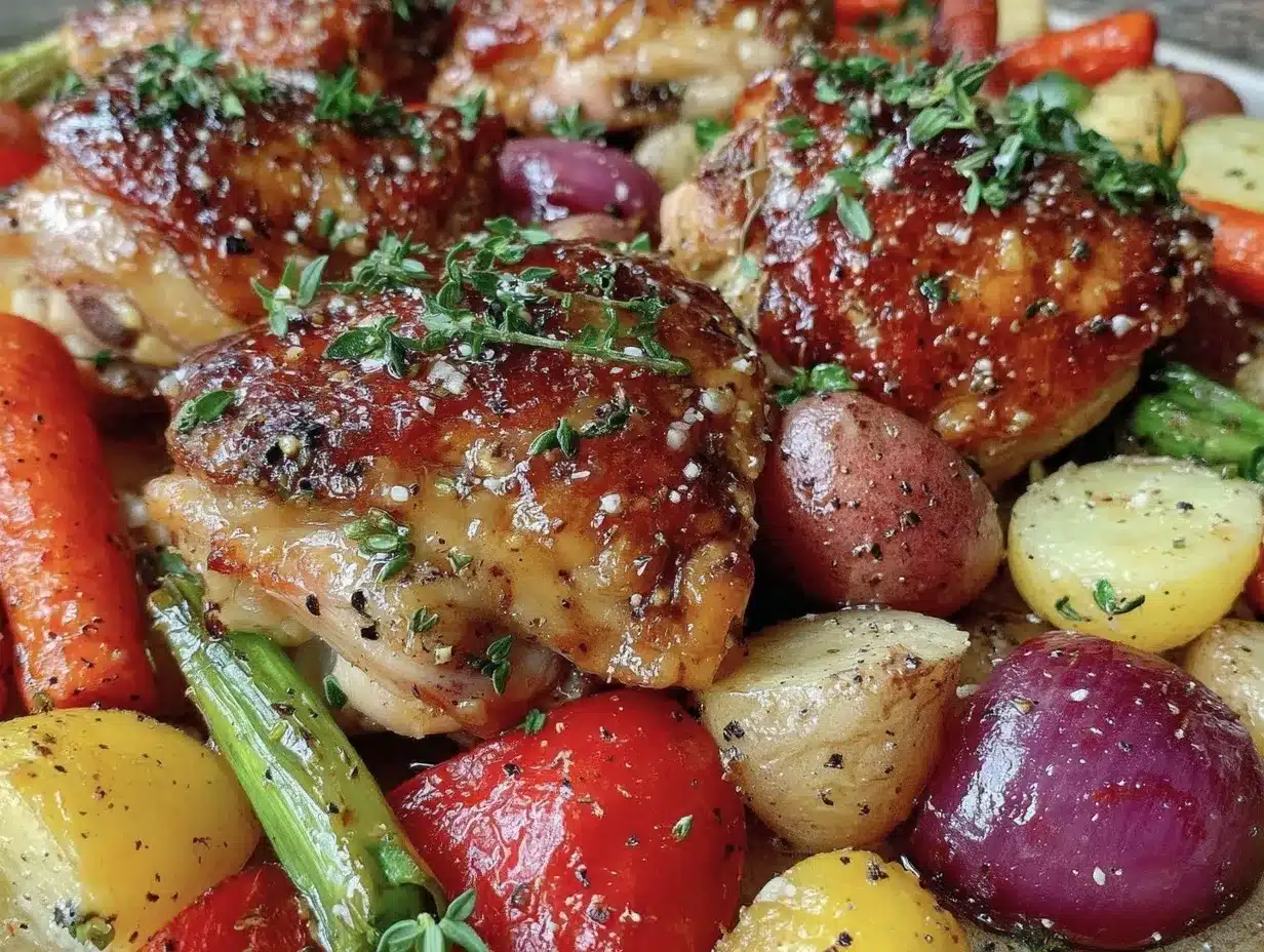 sheet pan honey mustard chicken preparation steps