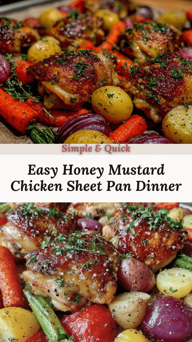 sheet pan honey mustard chicken recipe