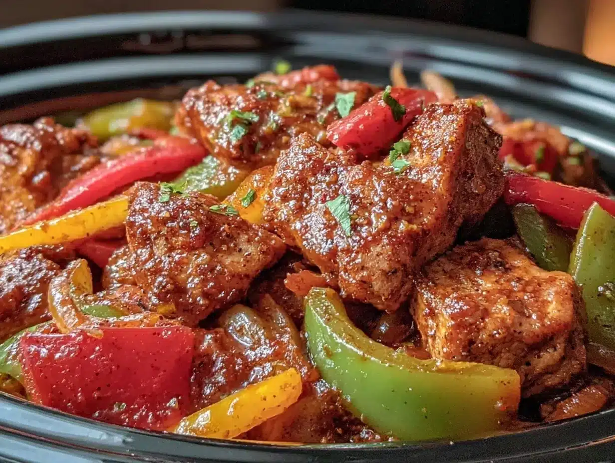 slow cooker chicken fajitas preparation steps