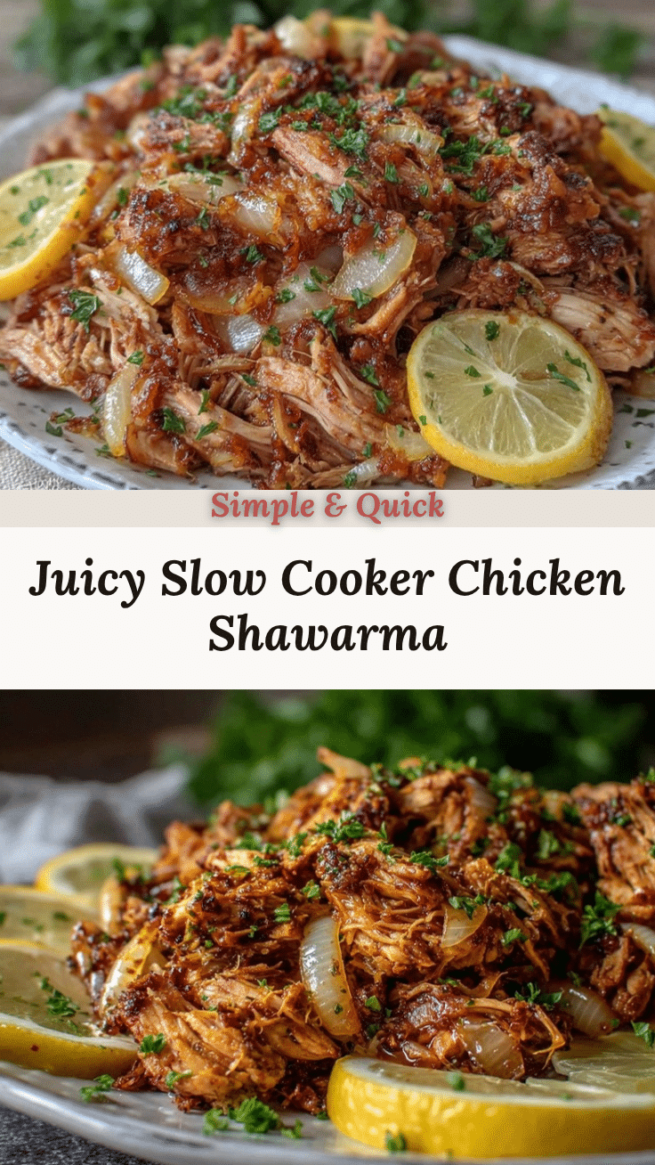 slow cooker chicken shawarma recipe