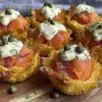smoked salmon phyllo cups - featured image
