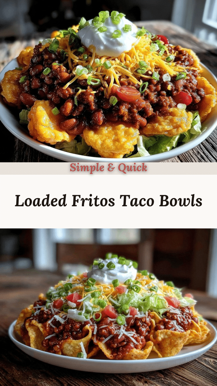 smothered Fritos taco bowls recipe