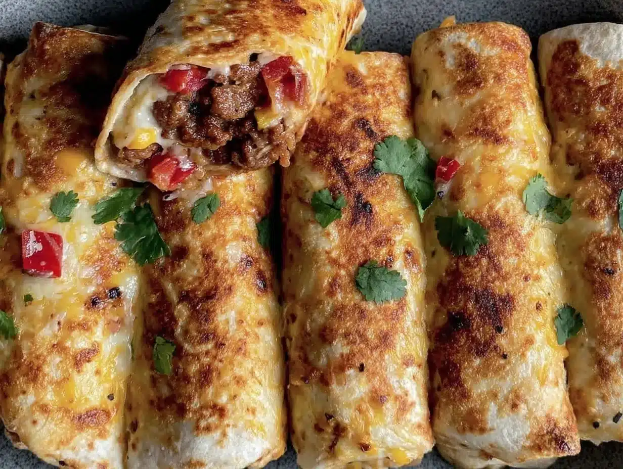 spicy beef and bean burritos preparation steps