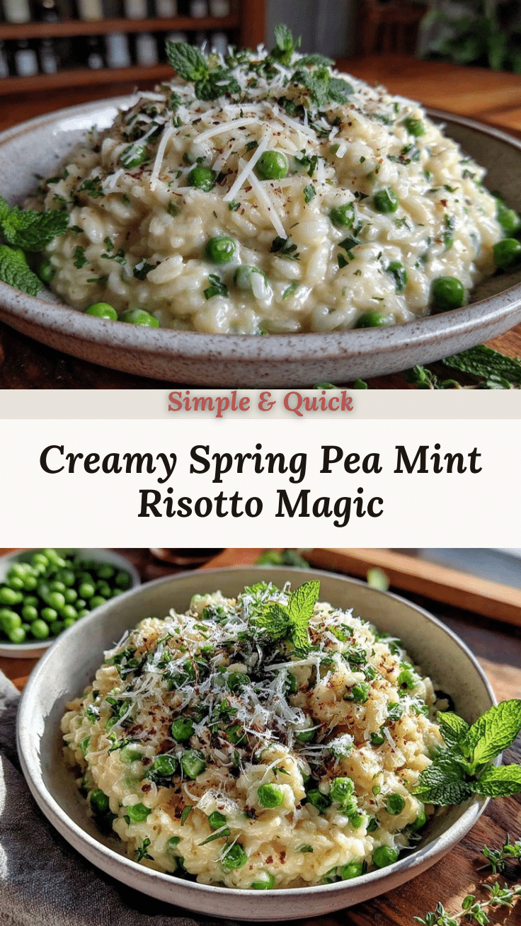 spring pea risotto recipe