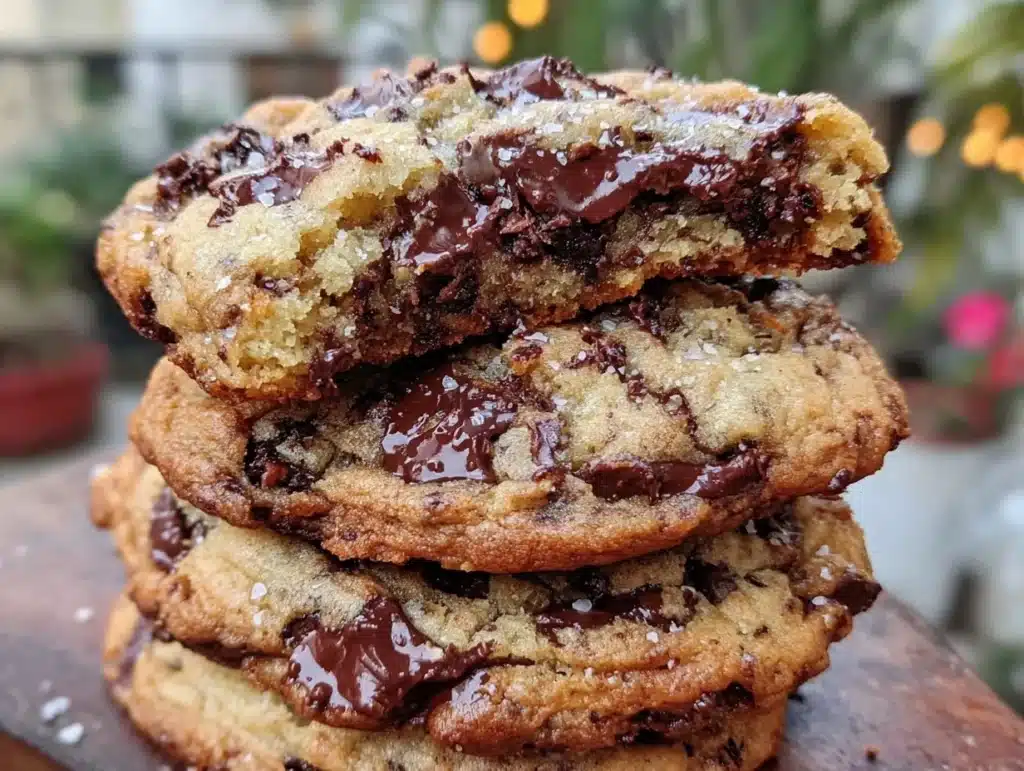 thick chocolate chip cookies - featured image