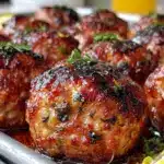 turkey and spinach meatballs - featured image