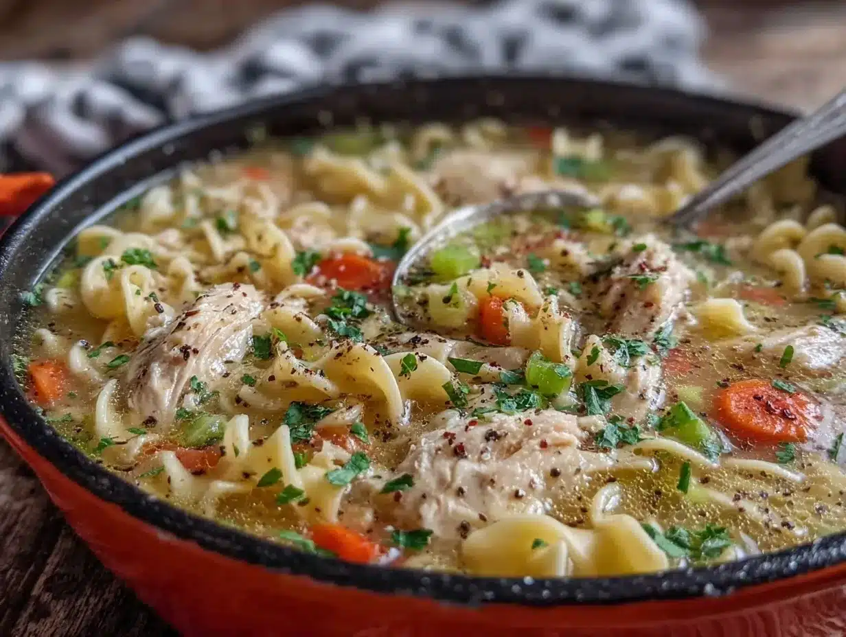 turkey noodle soup preparation steps