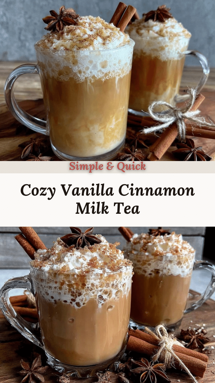 vanilla cinnamon milk tea recipe