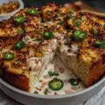 White Chicken Chili with Cornbread Topping - featured image