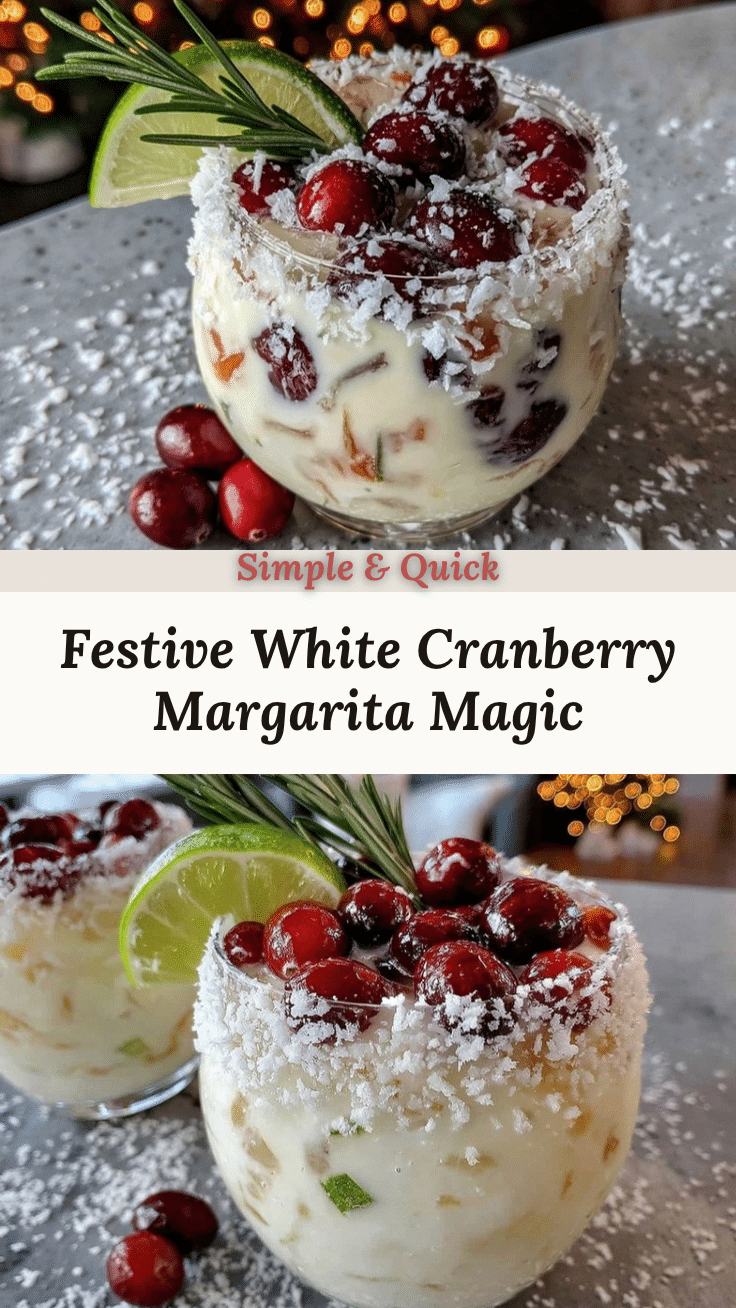 white Christmas margarita recipe