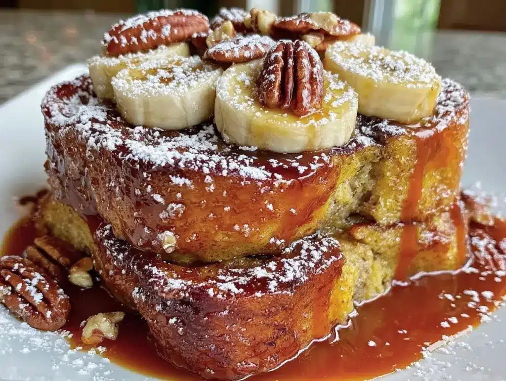 Bananas Foster French Toast Casserole - featured image