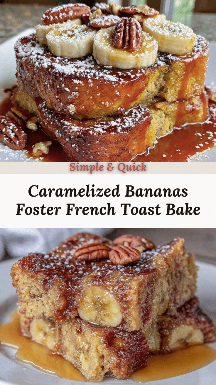 Bananas Foster French Toast Casserole recipe