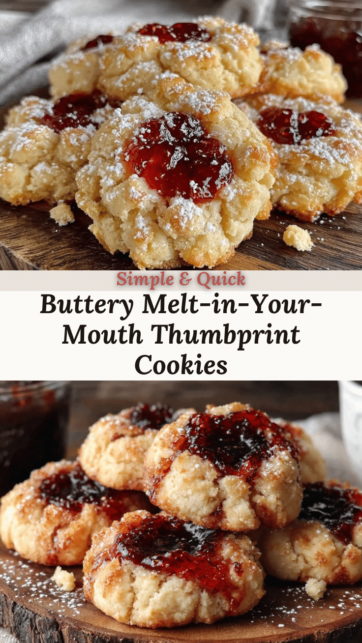 buttery melt-in-your-mouth thumbprint cookies recipe