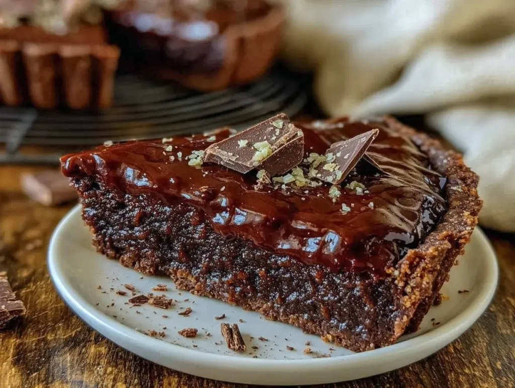 chocolate ganache tart - featured image