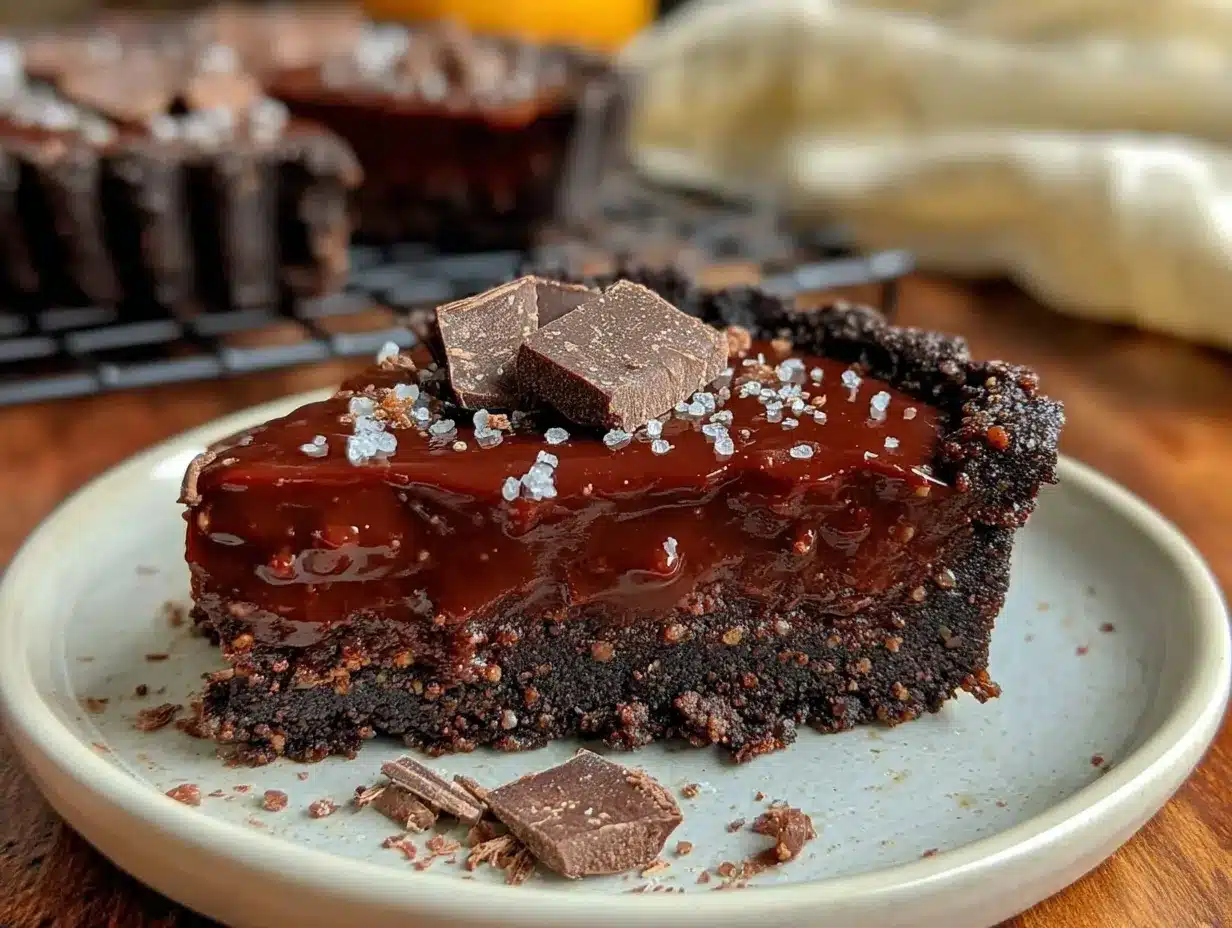 chocolate ganache tart preparation steps