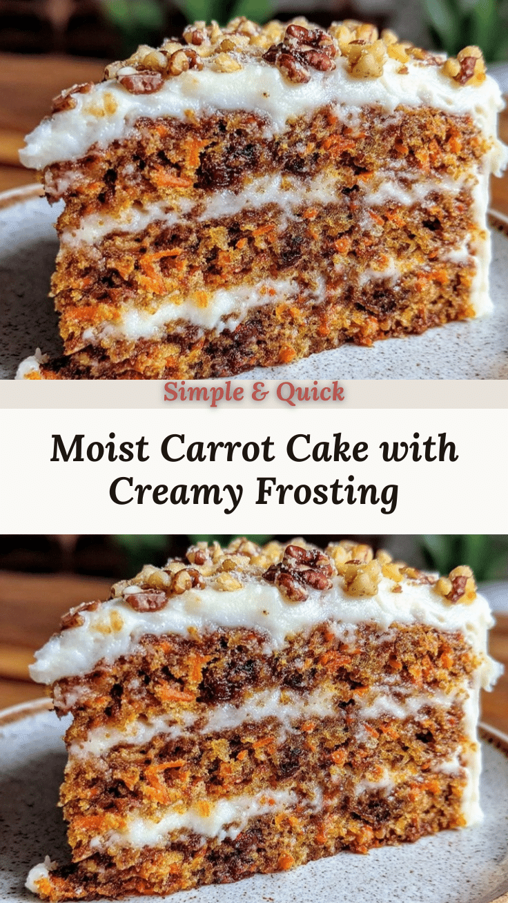 classic moist carrot cake recipe