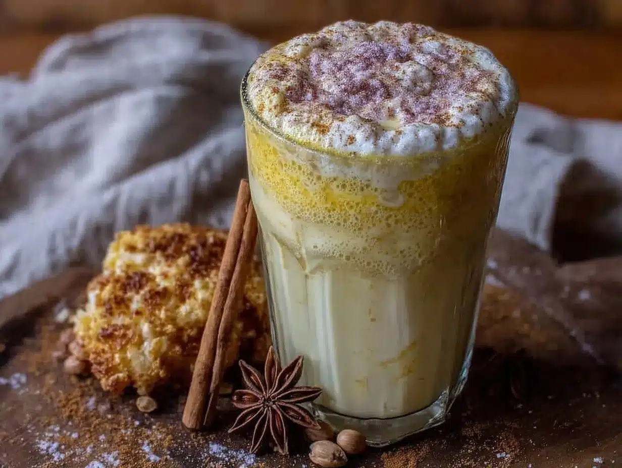 cozy eggnog latte recipe preparation steps