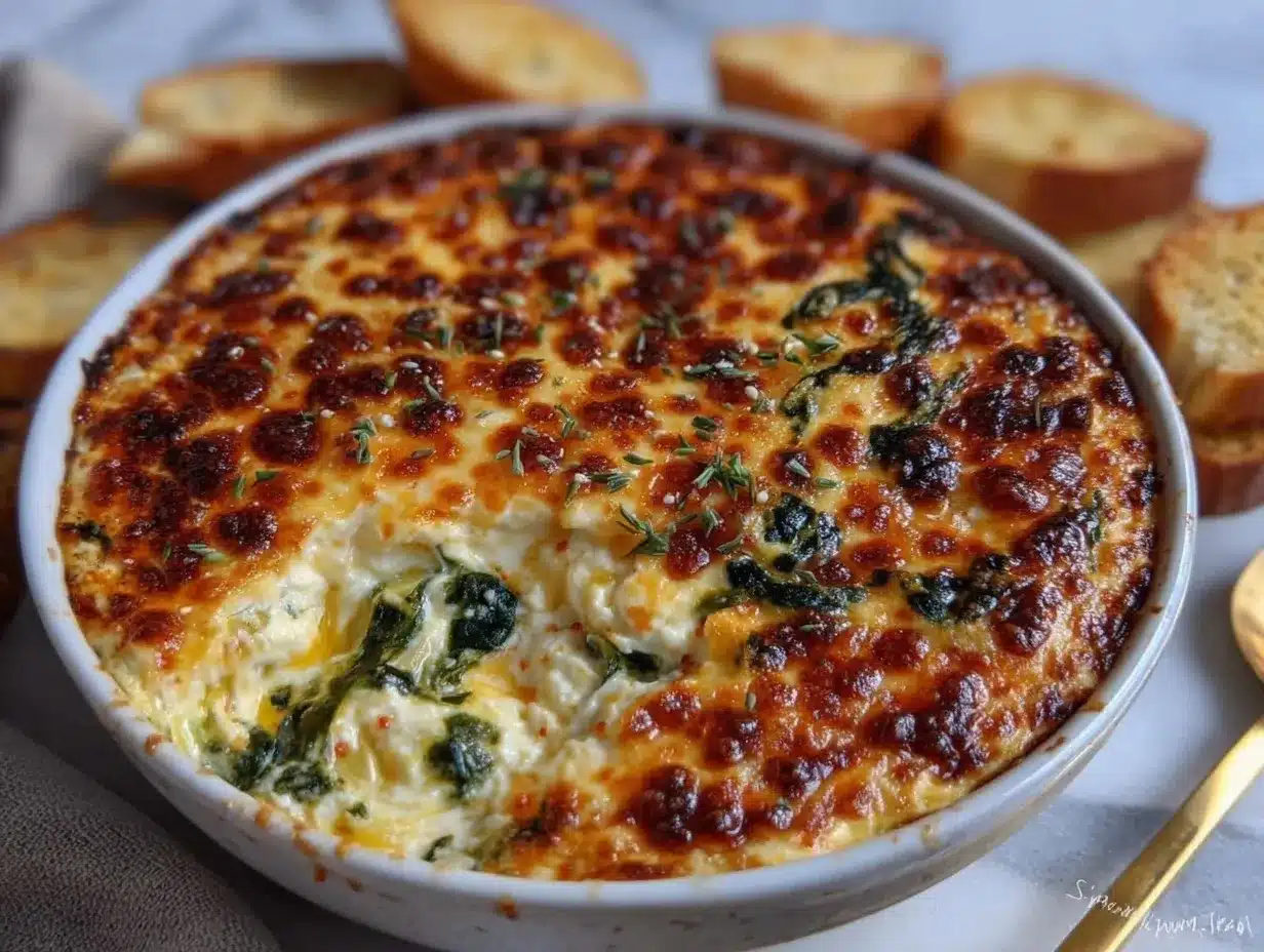 creamy artichoke spinach dip preparation steps