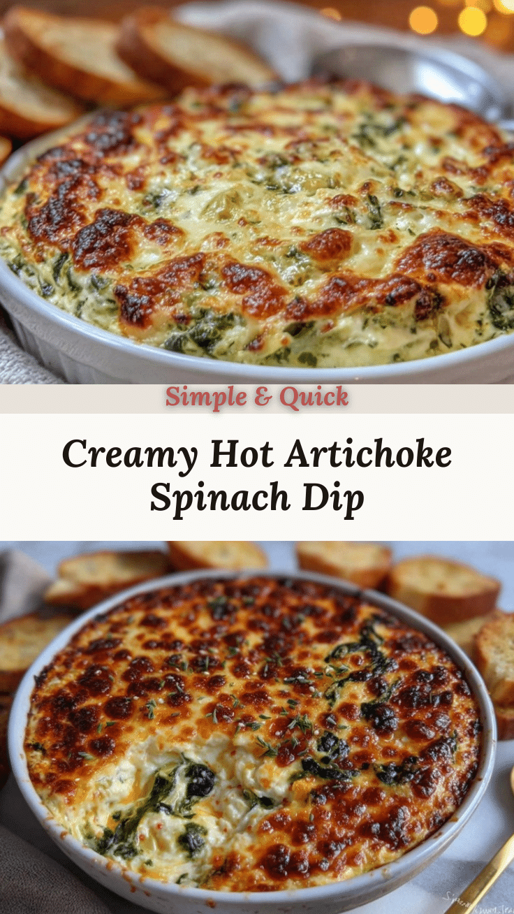 creamy artichoke spinach dip recipe