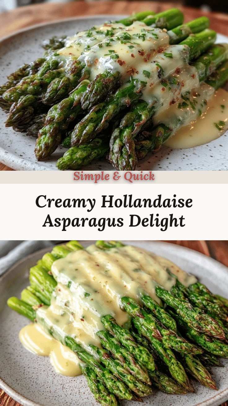 creamy asparagus with hollandaise sauce recipe