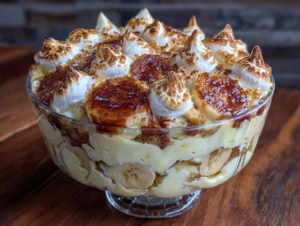 creamy banana pudding - featured image