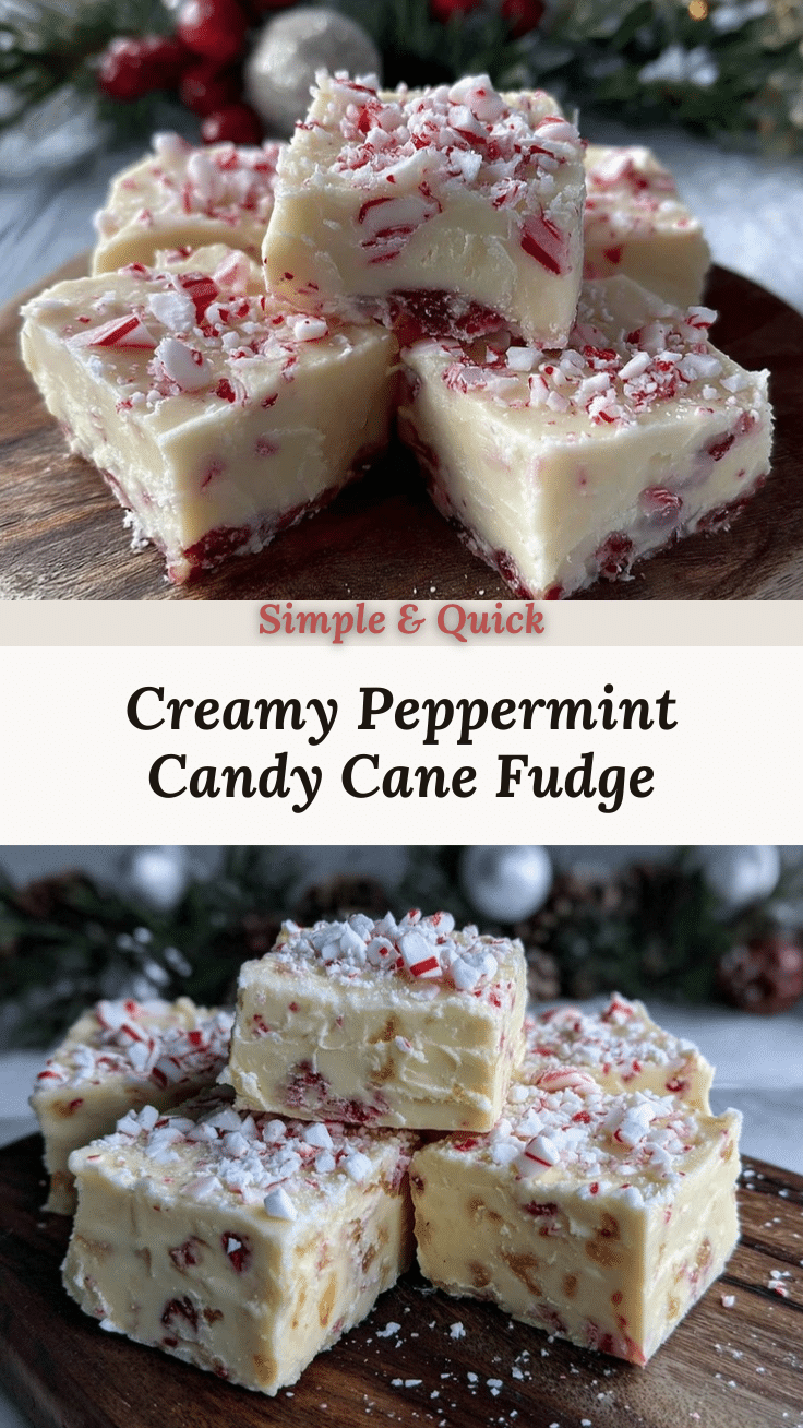 creamy candy cane fudge recipe
