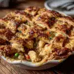 creamy chicken pot pie - featured image