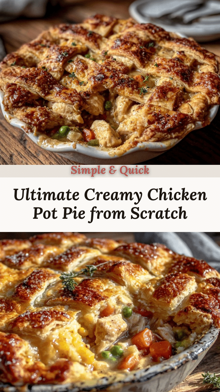 creamy chicken pot pie recipe