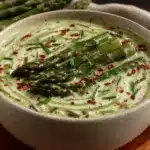 creamy cream of asparagus soup - featured image