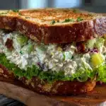 creamy crunchy tuna salad sandwich - featured image