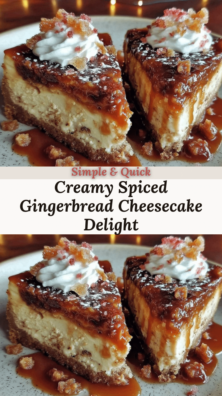 creamy gingerbread cheesecake recipe