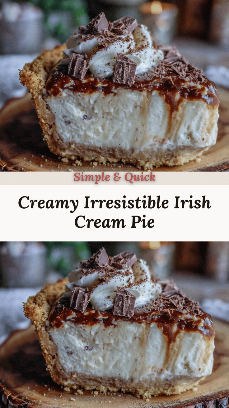 Creamy Irish Cream Pie recipe
