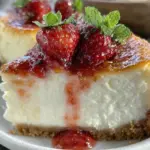 creamy new york-style cheesecake - featured image