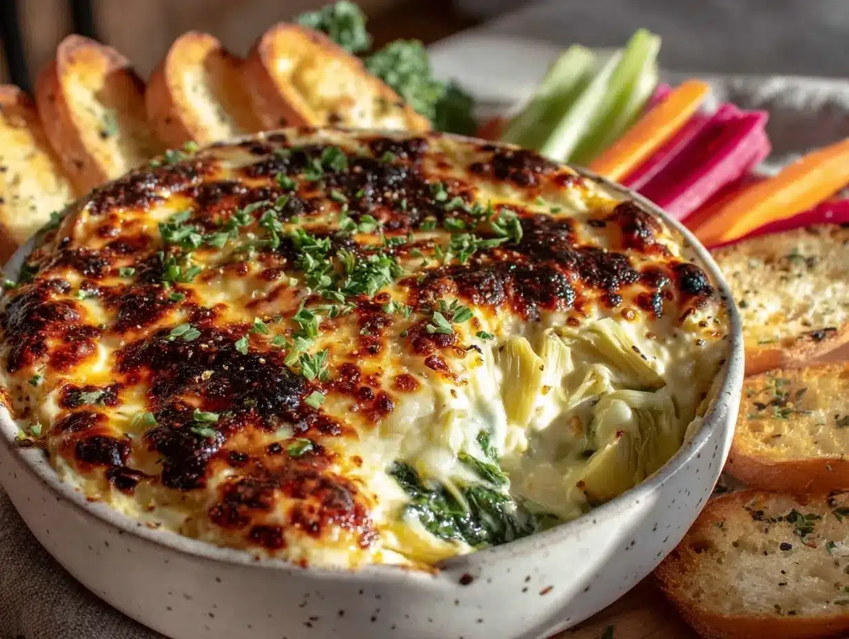 creamy spinach artichoke dip preparation steps