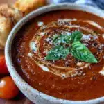 creamy tomato bisque recipe - featured image
