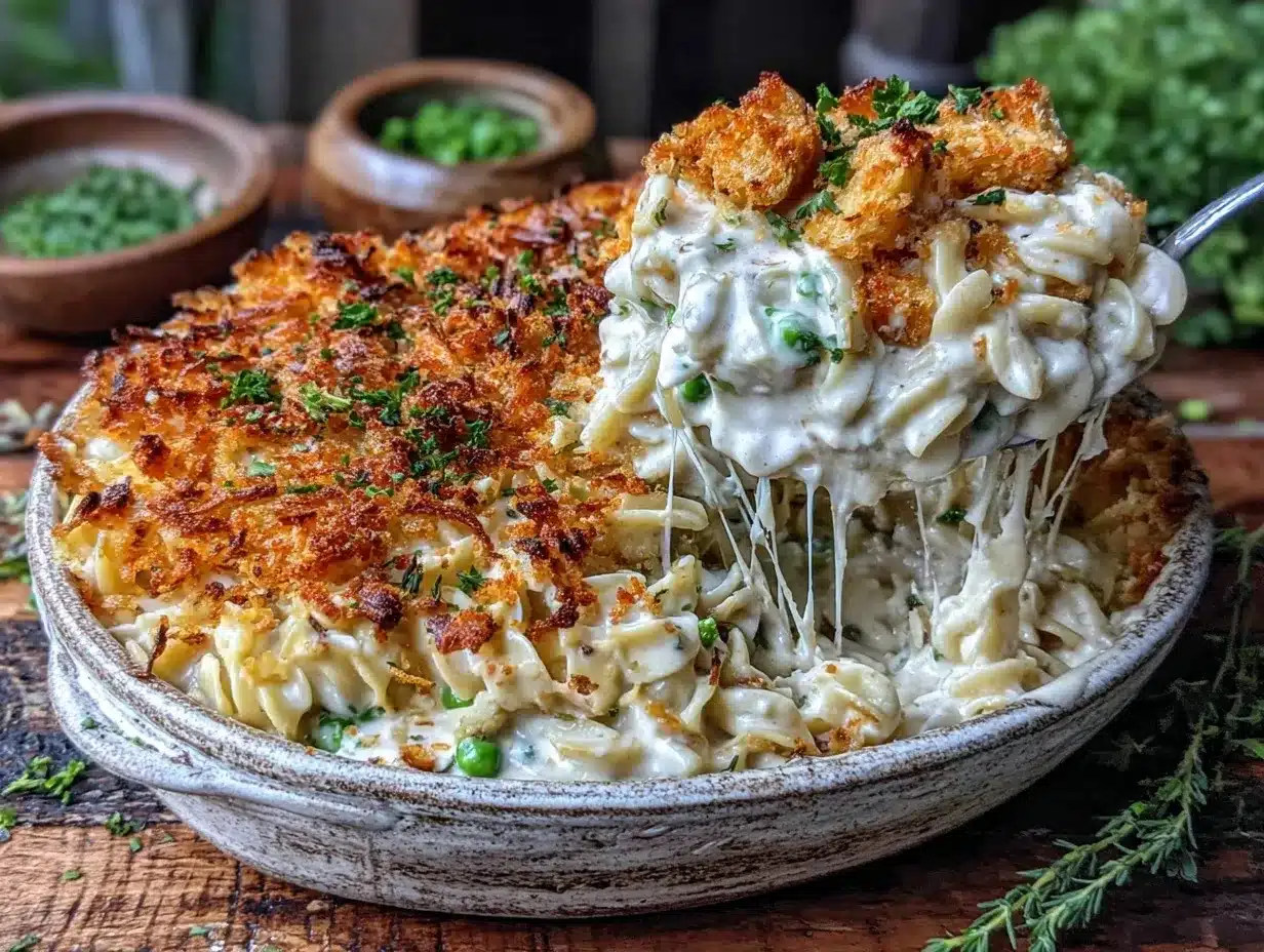 creamy tuna noodle casserole preparation steps