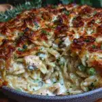 creamy turkey tetrazzini bake - featured image
