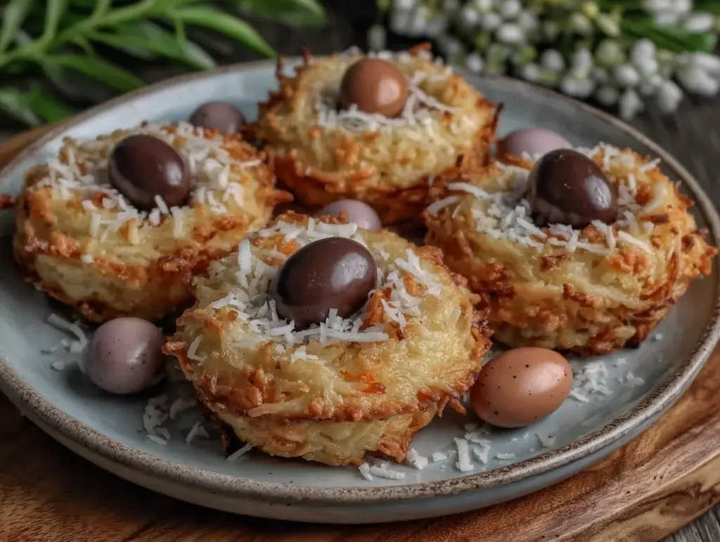 Crispy Birds Nest Cookies - featured image