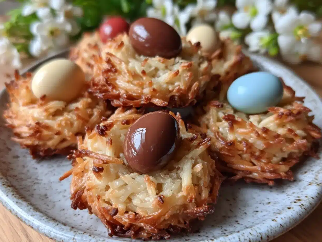 Crispy Birds Nest Cookies preparation steps