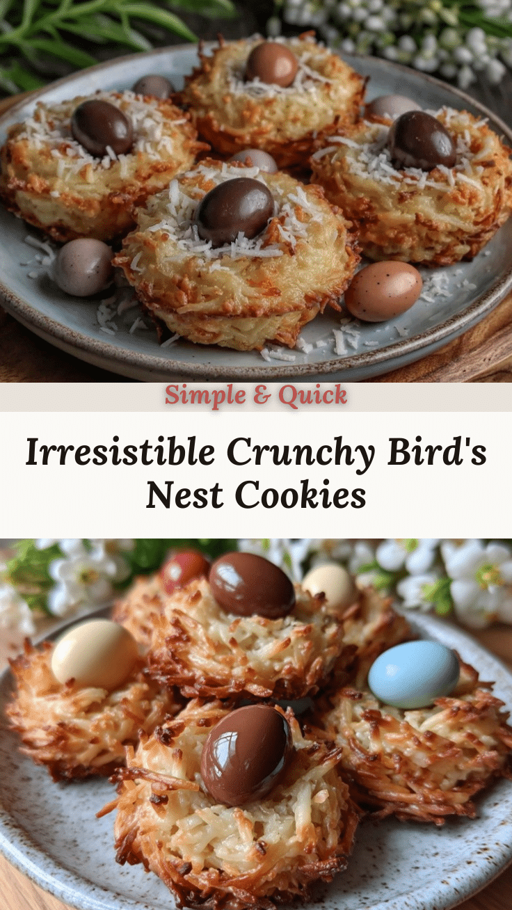 Crispy Birds Nest Cookies recipe