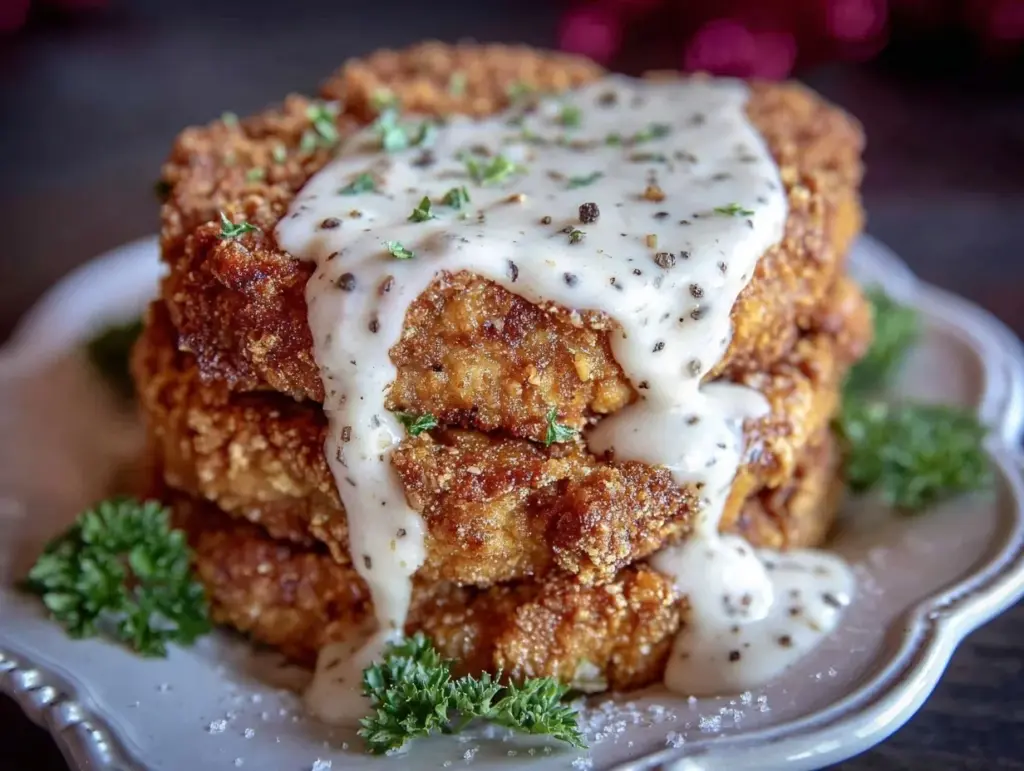 crispy country fried steak - featured image
