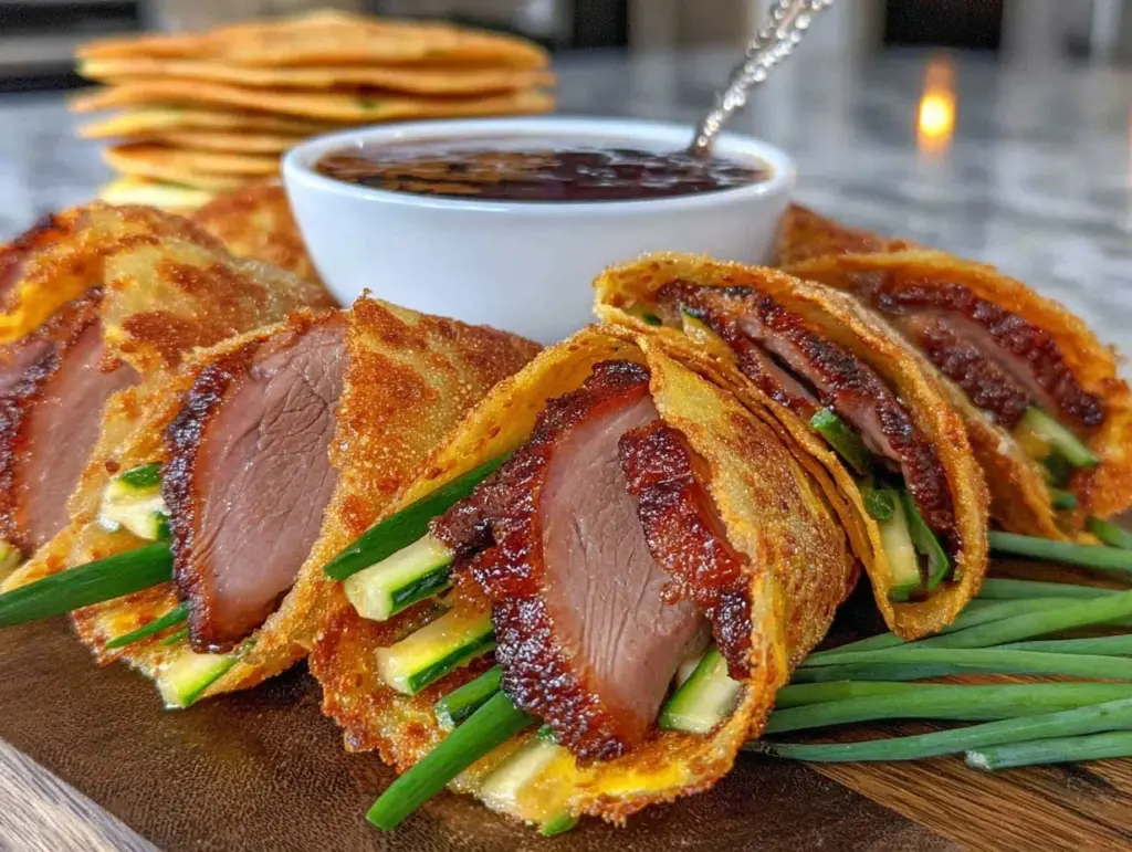 crispy duck pancakes - featured image