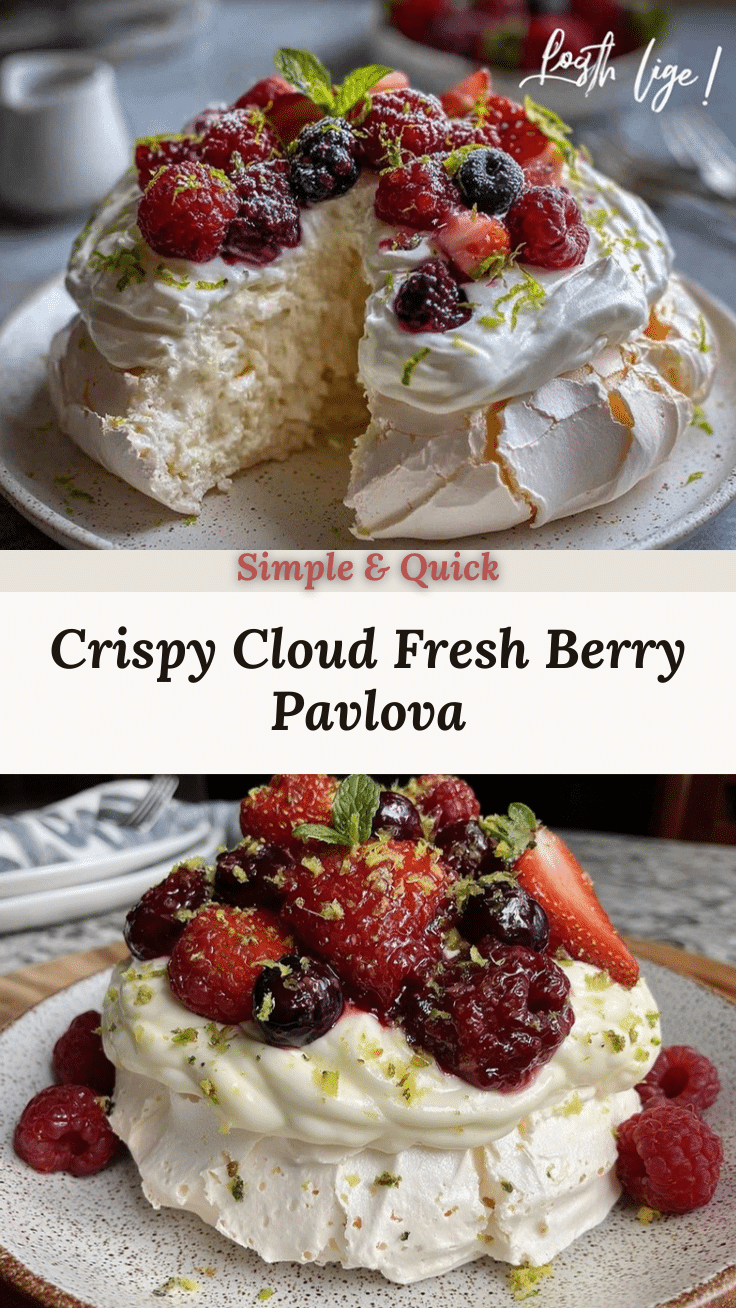 crispy fresh berry pavlova recipe