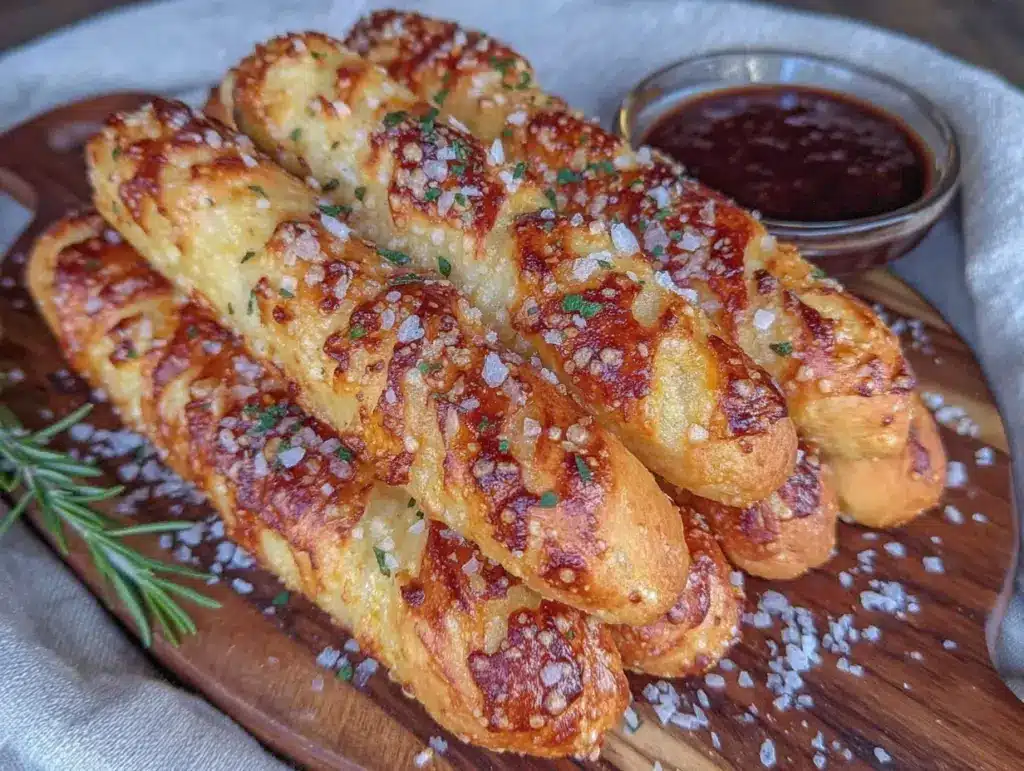 crispy garlic butter breadsticks - featured image