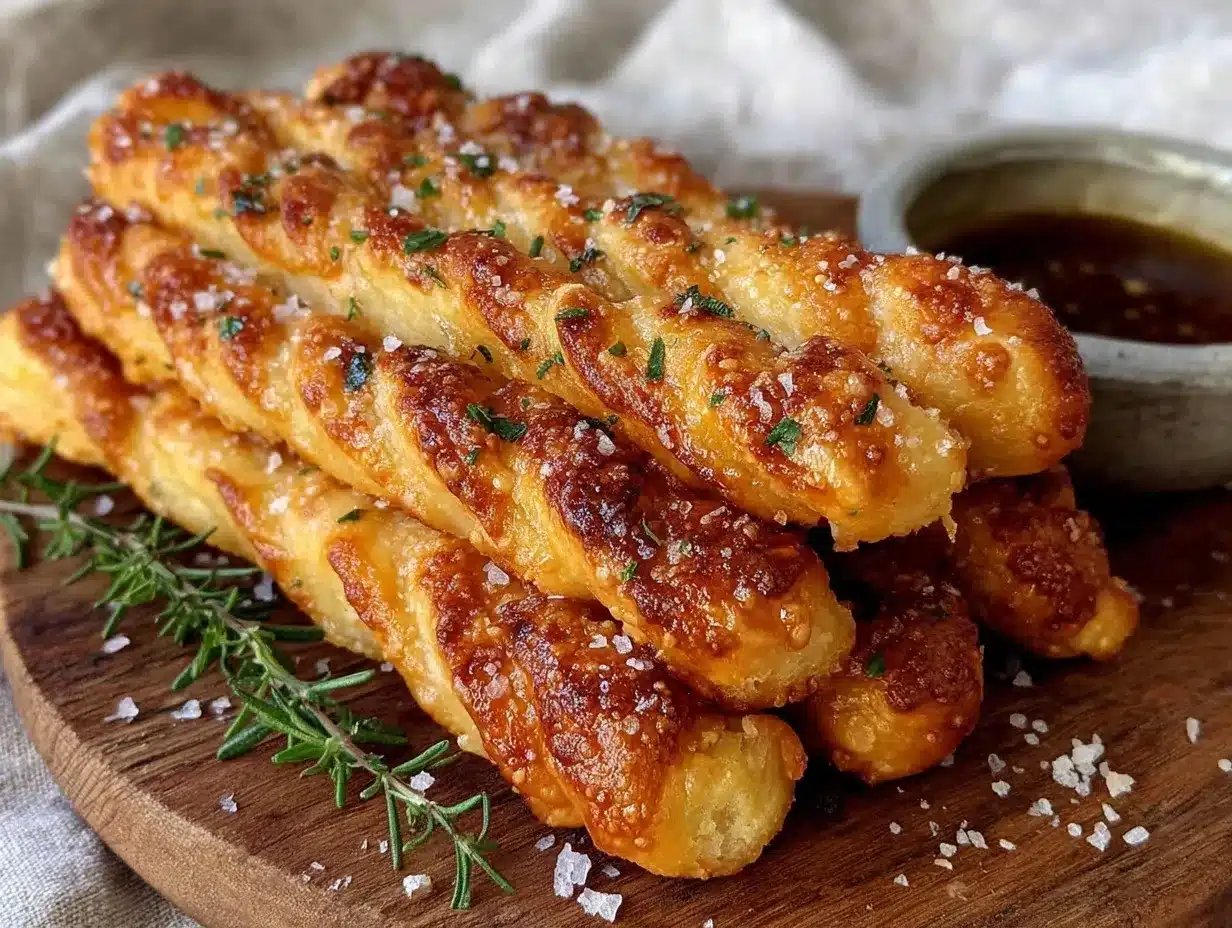crispy garlic butter breadsticks preparation steps