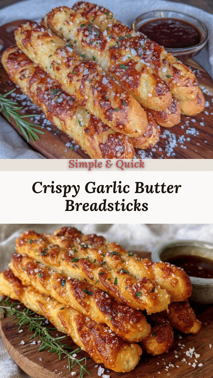 crispy garlic butter breadsticks recipe