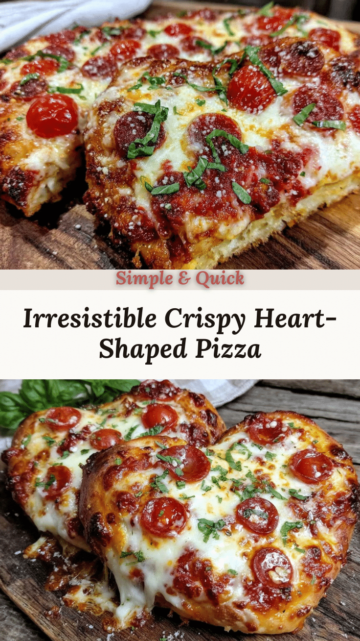 crispy heart-shaped pizza recipe