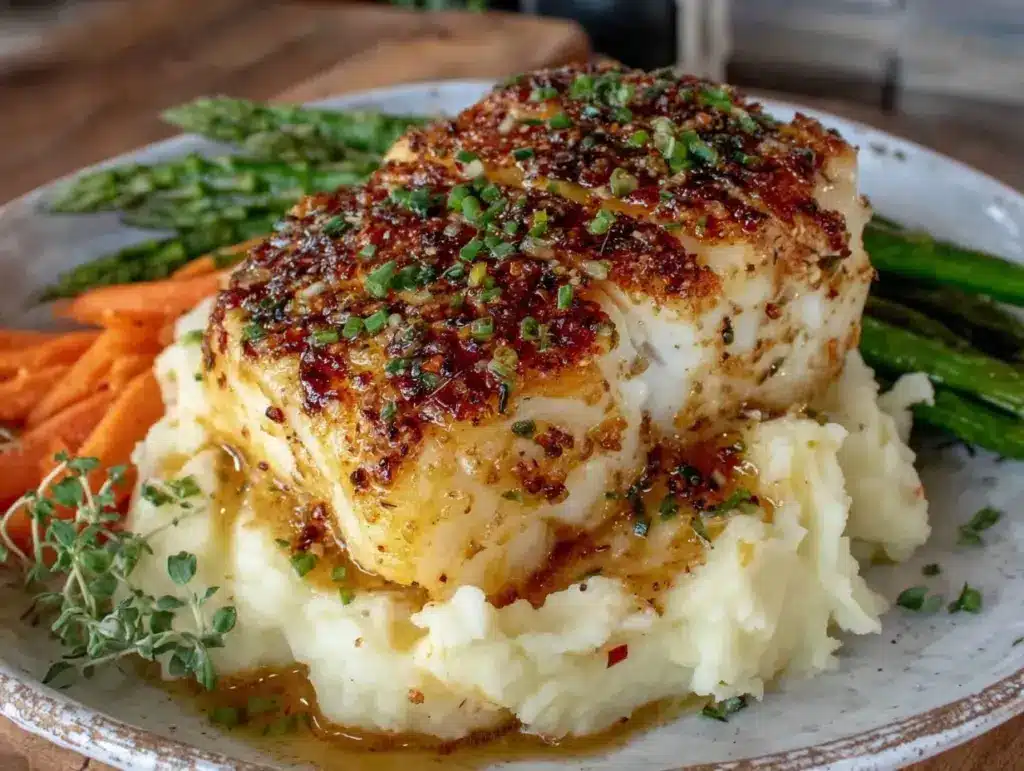 crispy lemon garlic cod fillets - featured image