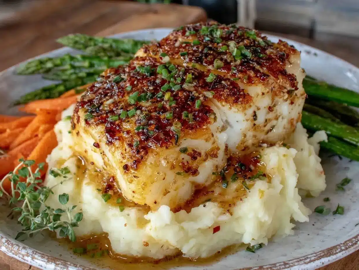 crispy lemon garlic cod fillets preparation steps