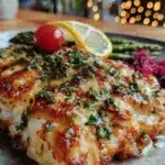 crispy lemon garlic tilapia - featured image